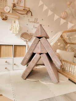 Sofá infantil modular artesanal de pana Mila