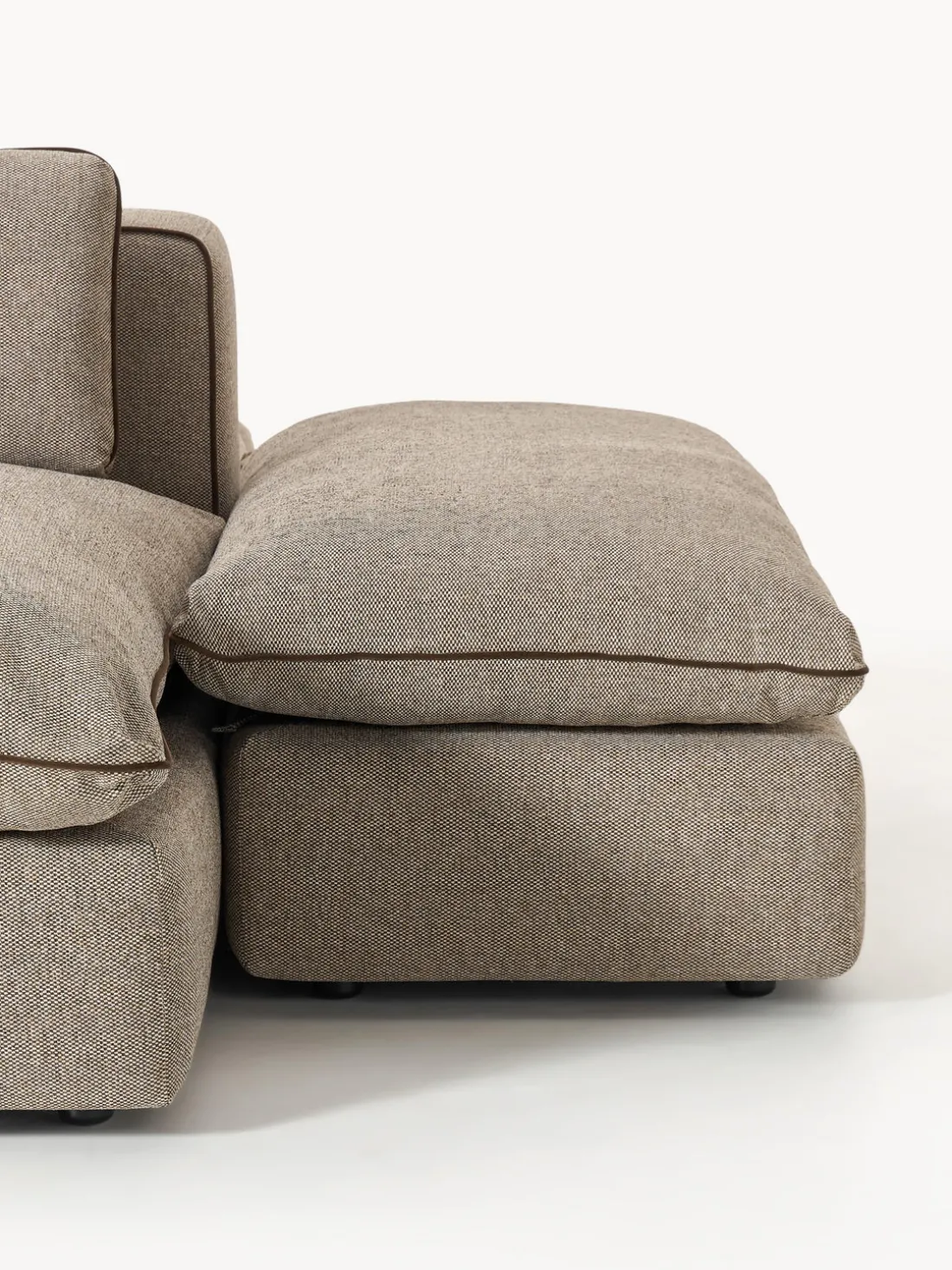 Sofá lounge modular con reposapiés Felix