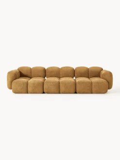 Sofá modular de borreguillo bouclé Tayla (4 plazas)