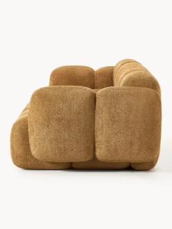 Sofá modular de borreguillo bouclé Tayla (4 plazas)