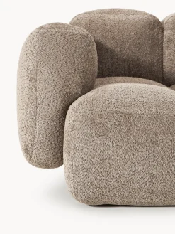 Sofá modular de borreguillo bouclé Tayla (3 plazas)