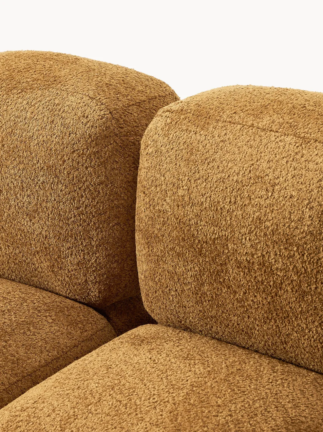 Sofá modular de borreguillo bouclé Tayla (3 plazas)