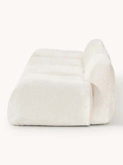Sofá modular de borreguillo bouclé Wolke (4 plazas)