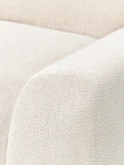 Sofá modular de borreguillo bouclé Wolke (4 plazas)