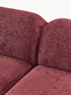 Sofá modular de borreguillo bouclé Wolke (4 plazas)