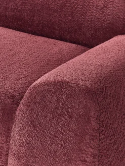 Sofá modular de borreguillo bouclé Wolke (4 plazas)