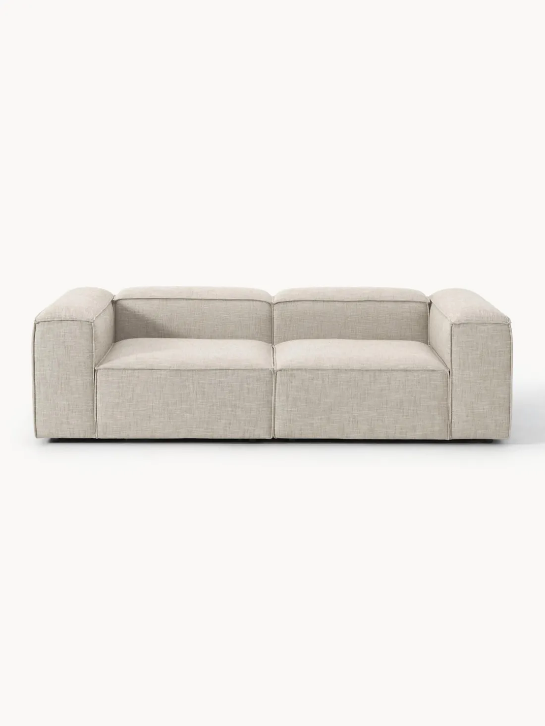 Sofá modular de mezcla de lino Lennon (3 plazas)