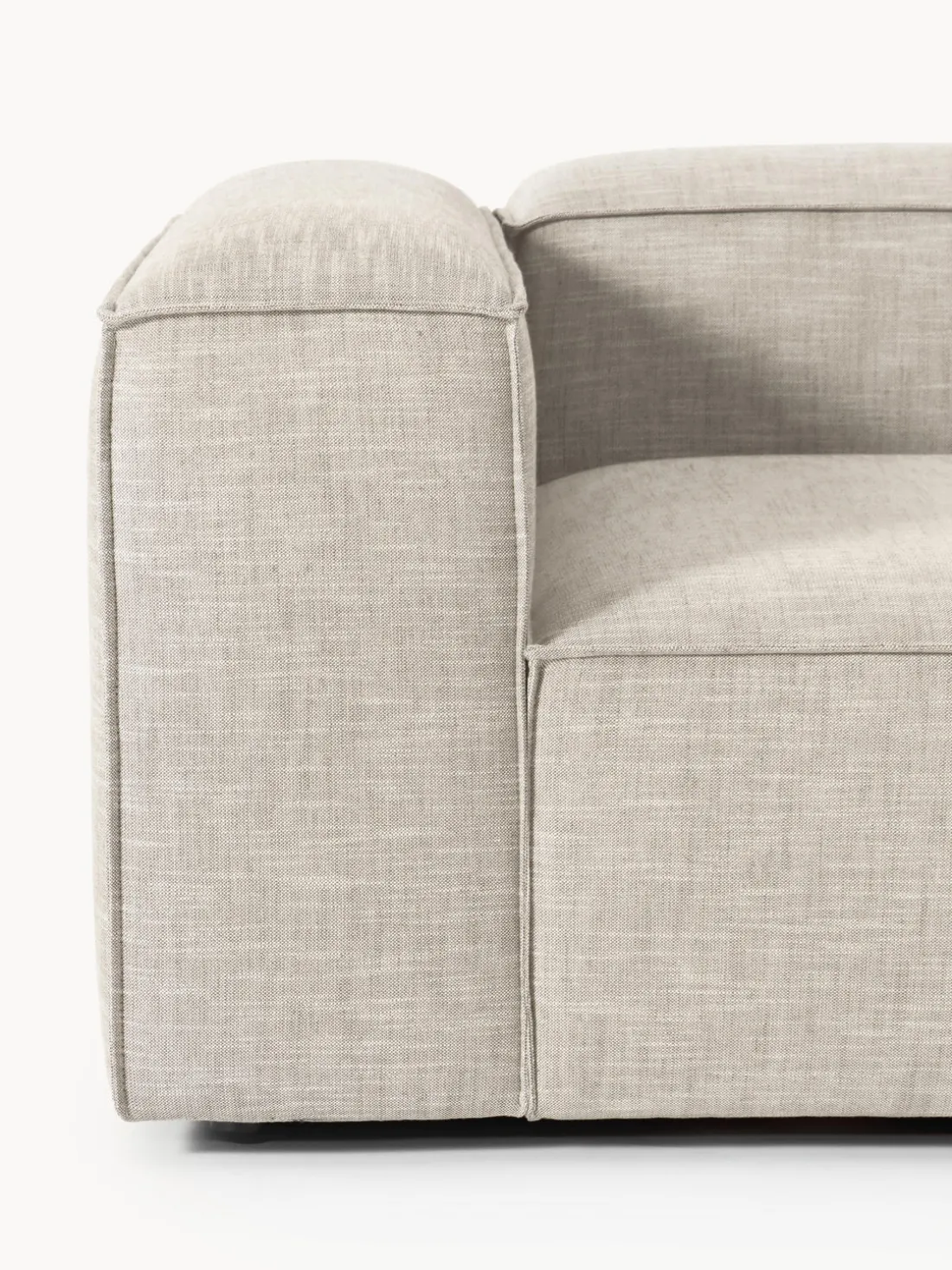 Sofá modular de mezcla de lino Lennon (3 plazas)