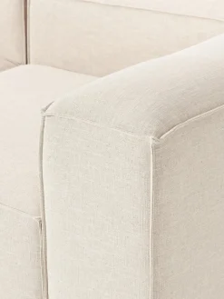 Sofá modular de mezcla de lino Lennon (3 plazas)
