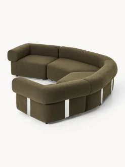 Sofá modular grande en tejido bouclé Anton