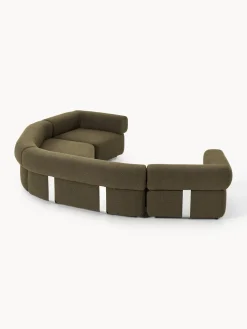 Sofá modular grande en tejido bouclé Anton