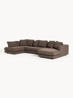 Sofá rinconera en tejido bouclé Tribeca