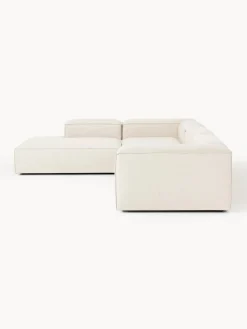 Sofá rinconera grande de mezcla de lino Lennon