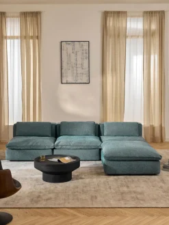 Sofá rinconera modular con reposapiés izquierdo/derecho Felix