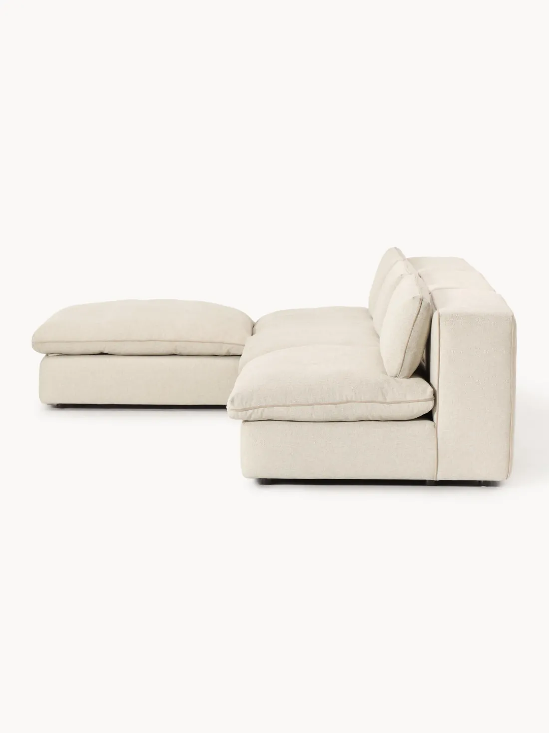 Sofá rinconera modular con reposapiés izquierdo/derecho Felix