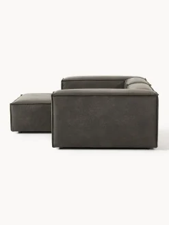 Sofá rinconera modular de cuero reciclado Lennon