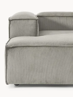 Sofá rinconera modular de pana Lennon