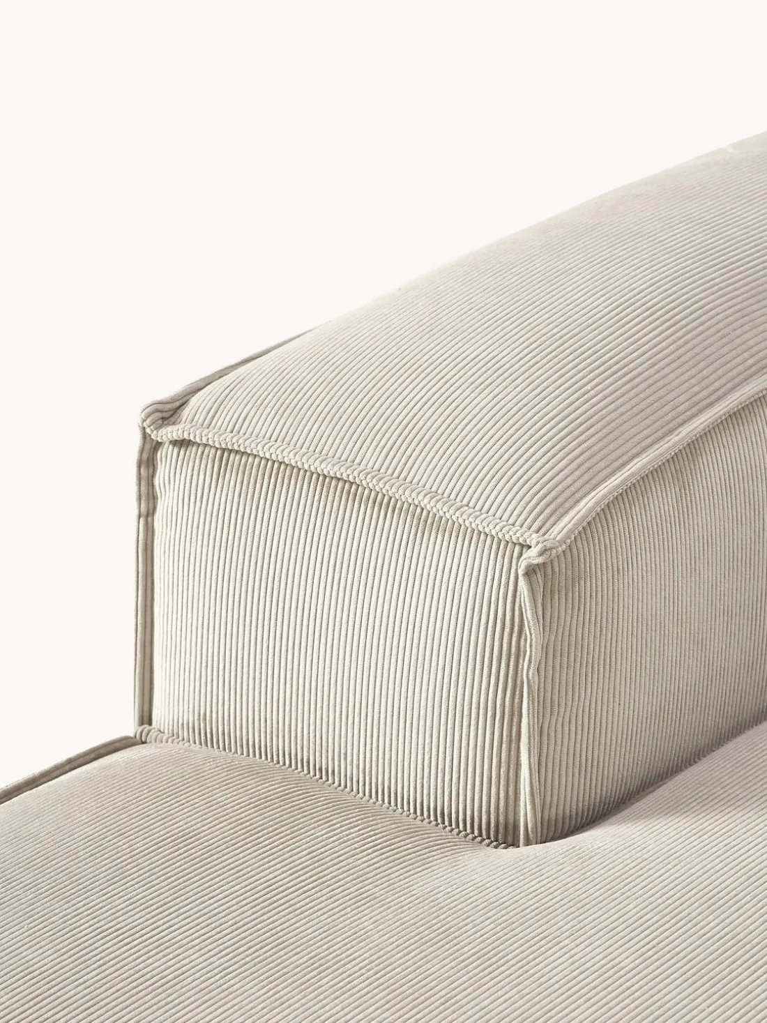 Sofá rinconera modular de pana Lennon