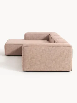 Sofá rinconera modular de mezcla de lino Lennon