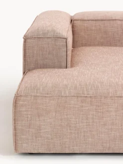 Sofá rinconera modular de mezcla de lino Lennon