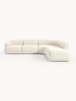 Sofá rinconera modular en tejido bouclé Sofia (4 plazas)