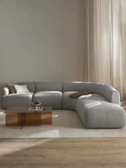 Sofá rinconera modular en tejido bouclé Sofia (4 plazas)