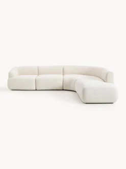 Sofá rinconera modular en tejido bouclé Sofia (4 plazas)