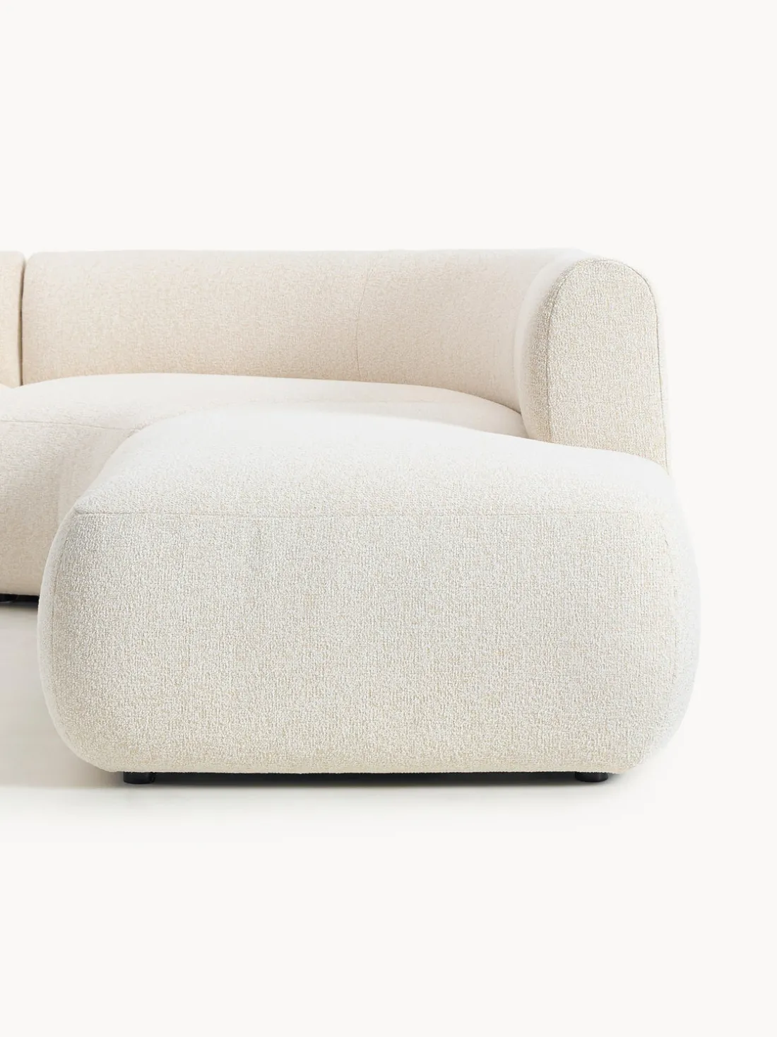 Sofá rinconera modular en tejido bouclé Sofia (4 plazas)