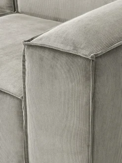 Sofá rinconera modular grande de pana Lennon