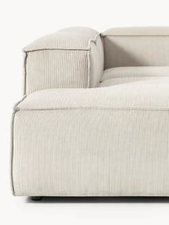 Sofá rinconera modular grande de pana Lennon