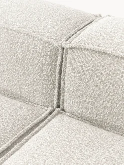 Sofá rinconera modular grande en tejido bouclé Lennon