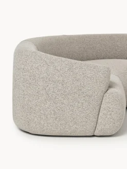 Sofá rinconera modular grande en tejido bouclé Sofia