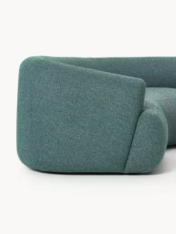 Sofá rinconera modular grande en tejido bouclé Sofia