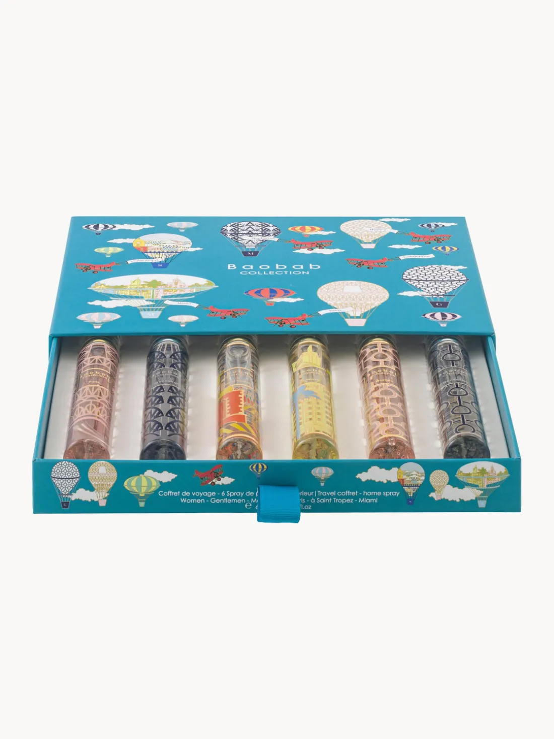 Spray aromático para la habitación con caja de regalo My First Baobab, 6 uds.