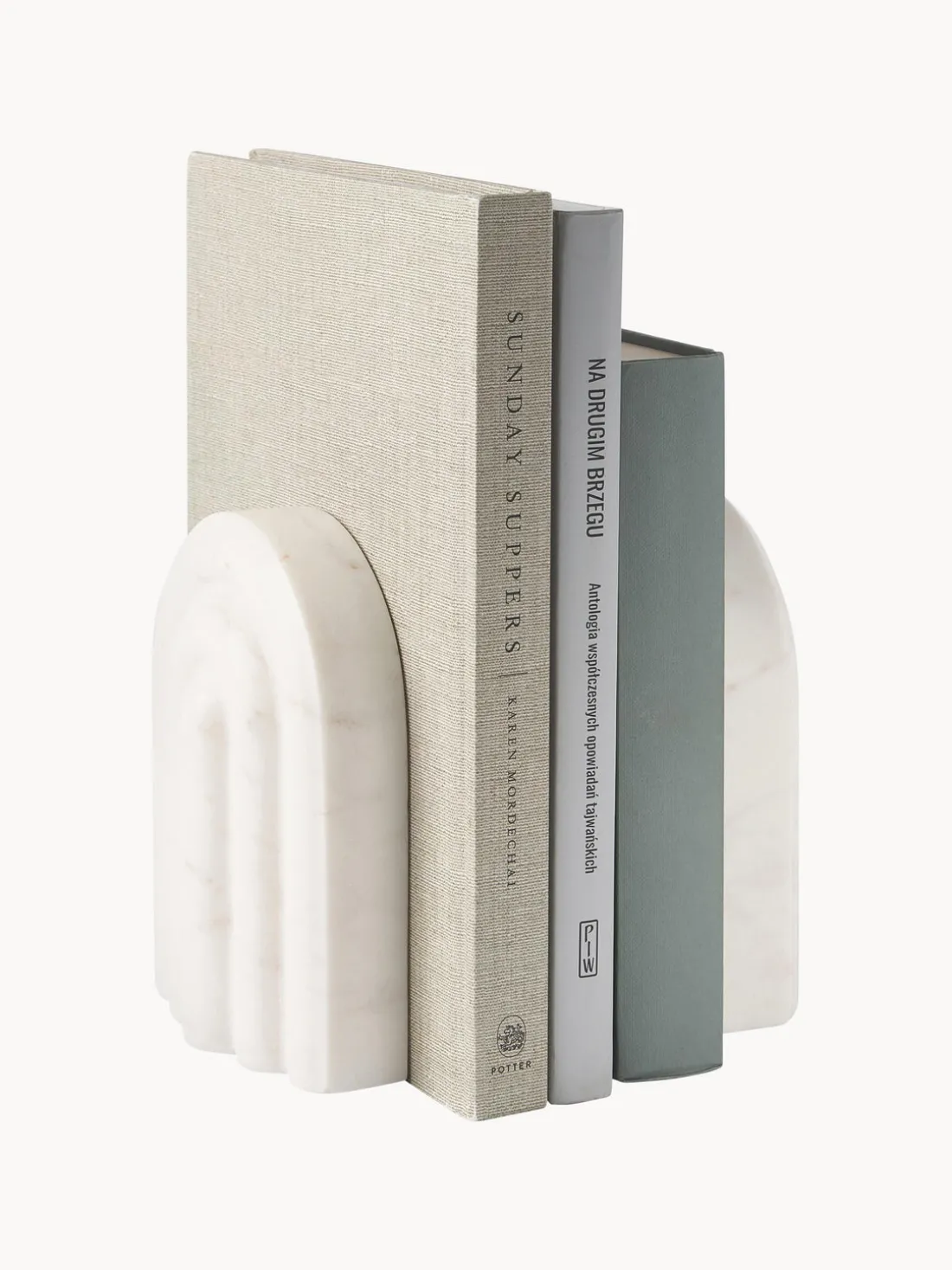 Sujetalibros de mármol Malie, 2 uds.