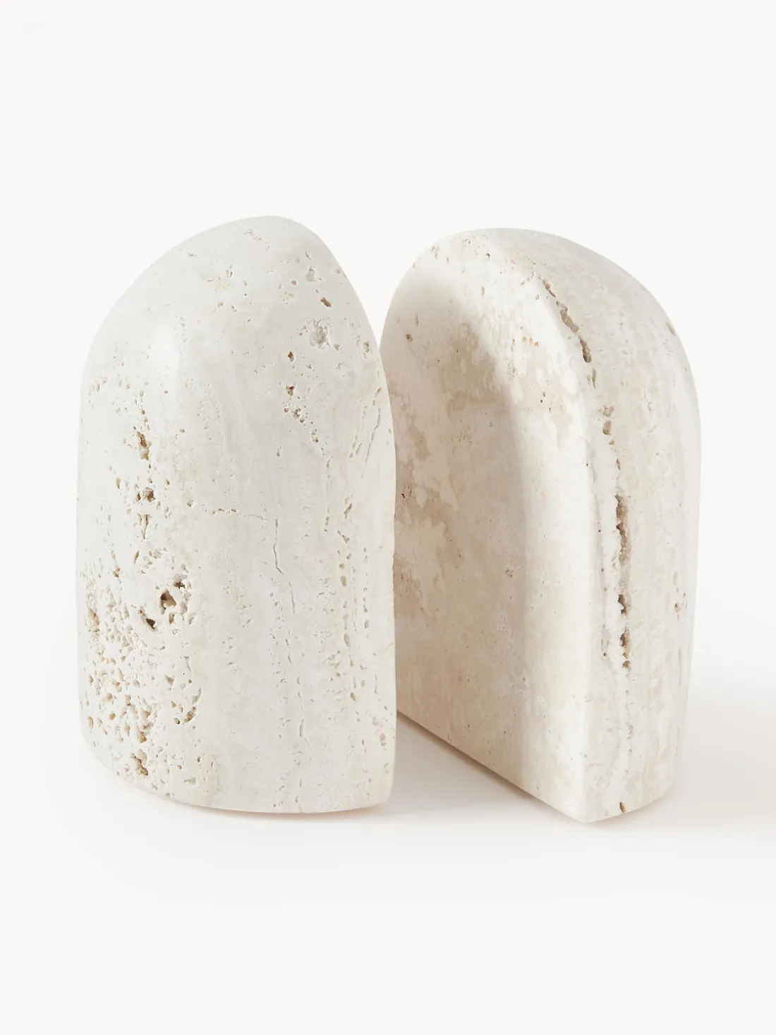 Sujetalibros de travertino Sava, 2 uds.