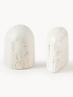 Sujetalibros de travertino Sava, 2 uds.