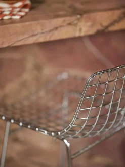 Taburete alto de metal Wire