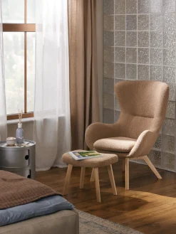 Taburete de borreguillo Wing