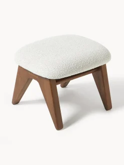 Taburete en tejido bouclé Shenay