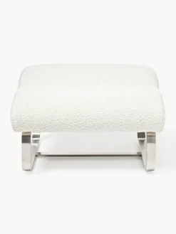 Taburete en tejido bouclé Pavlos