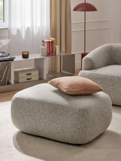 Taburete en tejido bouclé Sofia