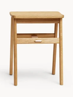 Taburete plegable de madera de roble Angle
