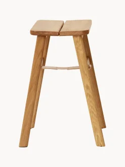 Taburete plegable de madera de roble Angle