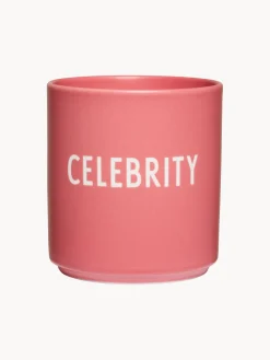 Taza de diseño con letras Favourite CELEBRITY