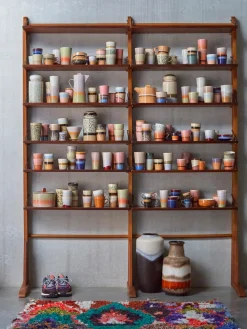 Tazas artesanales 70's, 4 uds.