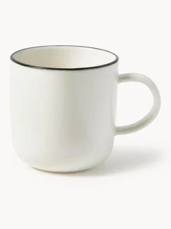 Tazas con platitos de porcelana Facile, 2 uds.