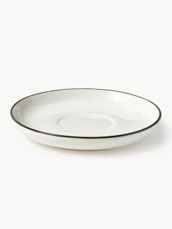 Tazas espresso con platitos de porcelana Facile, 2 uds.