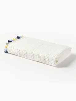 Toalla de terciopelo con flecos Tallulah, tamaños diferentes