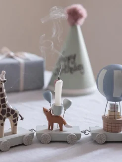 Tren decorativo de cumpleaños World